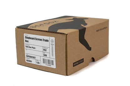 Chipboard Screws PH2 10g x 100mm YZP Trade Box 500