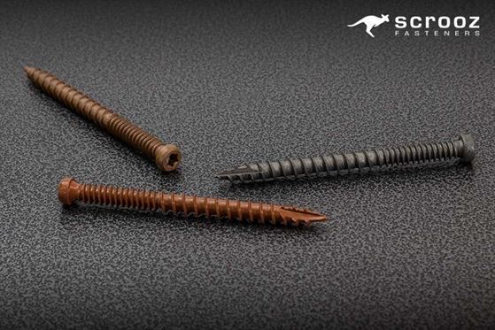 Composite Deck Screws 9g x 65 Brown Ctn 2000