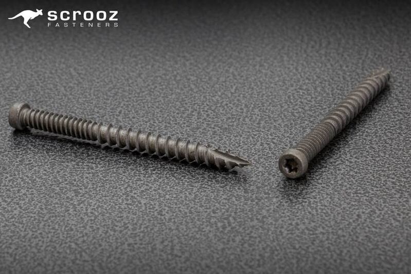 Composite Deck Screws 9g x 65 Grey Box 250