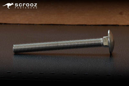 M6 x 50mm Coach Bolts Stainless 316 box 100