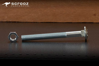 M12 x 65mm Coach Bolts & Nuts Zinc Box 50