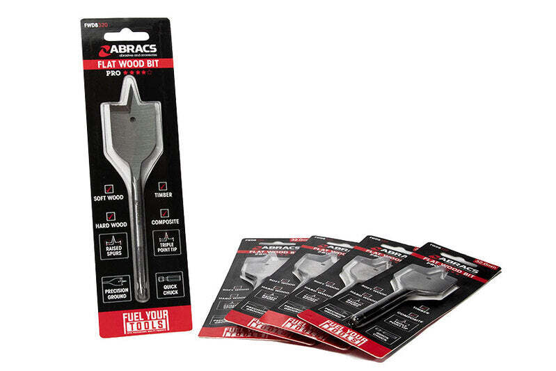 Flat Spade Bit 38mm Pack of 5