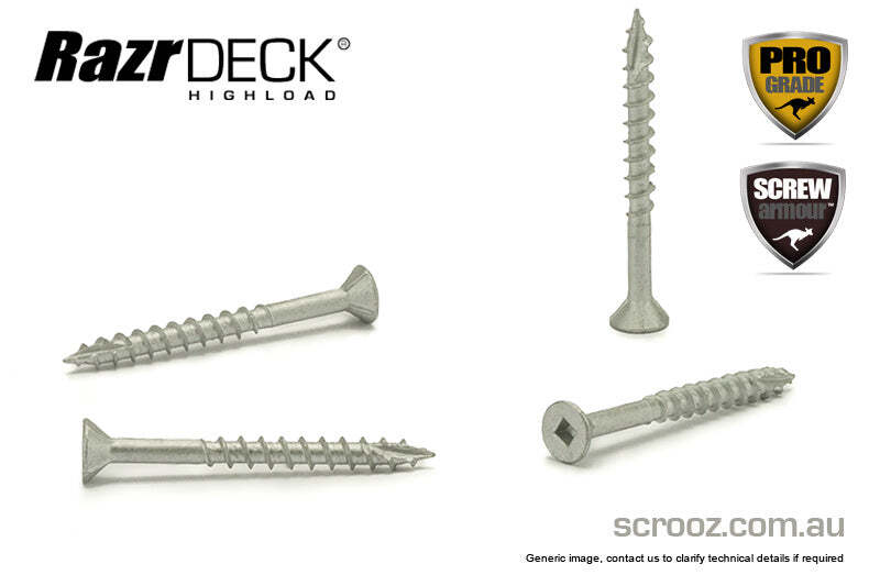 8g x 50mm HighLoad Decking Screws pack 100