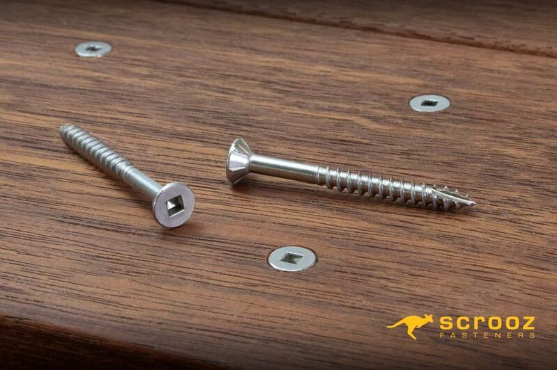 10g x 40mm 304 Stainless Decking Screws box 1000
