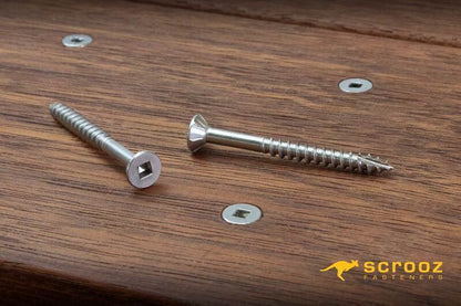10g x 65mm 304 Stainless Decking Screws box 1000