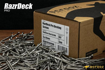 7g x 55mm Razr Pro Decking Screws 2000pc Bundle