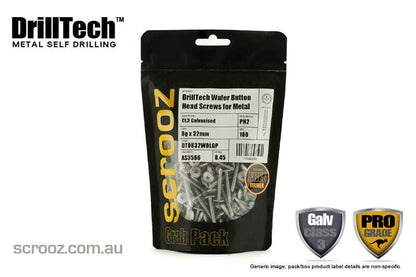 8g x 32mm Wafer Button Tech Screws GAL pack 100