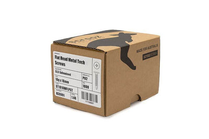 10g x 16mm Flat Head Metal Tech Gal Box 1000