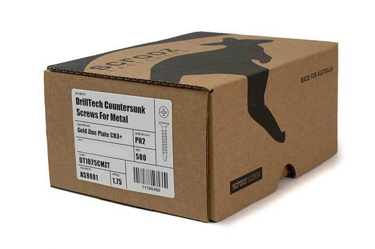 10g x 50mm Metal Tech CSK Zinc Plate box 500