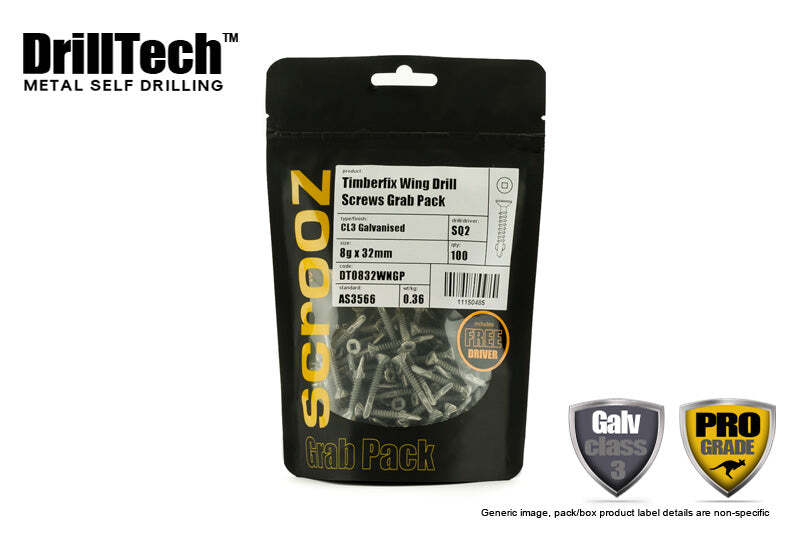 10g x 60mm Wing Tip Screws GAL pk 100