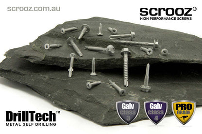 12G X 25MM HEX METAL TECH SCREWS CL4 Carton 1000