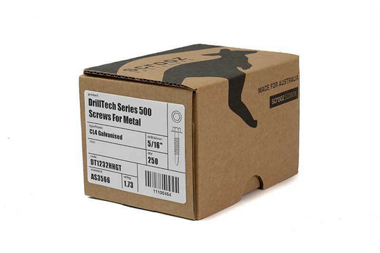 12g x 32mm Series 500 Metal Tech Screws box 250