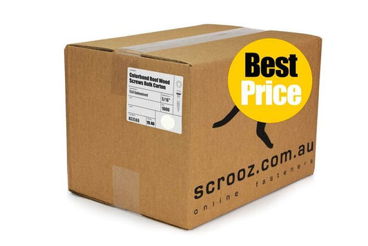 Dover White 12g x 50mm Roof T17 Screw C5 CTN 1000