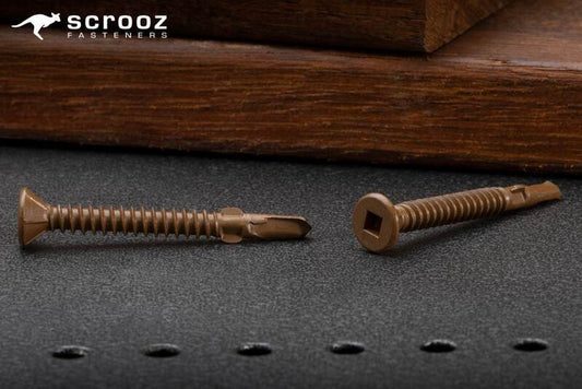 10g x 45mm Wing Tip Screws Merbau pack 100