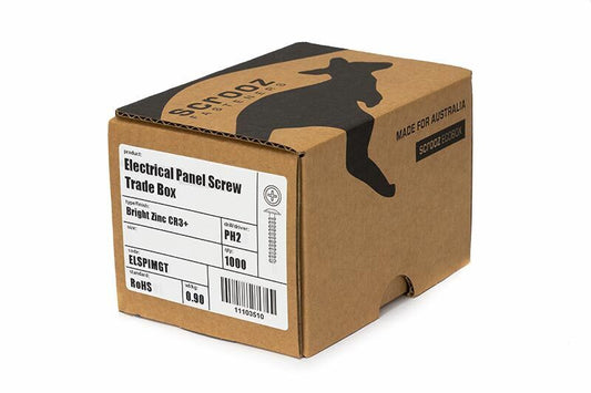 Electrical Panel Screws M3 x 25mm Trade Box 1000