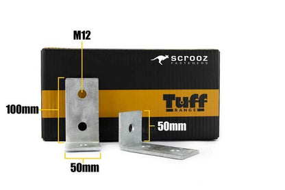 Angle Bracket M12 - 50x100x50x5mm Box 25