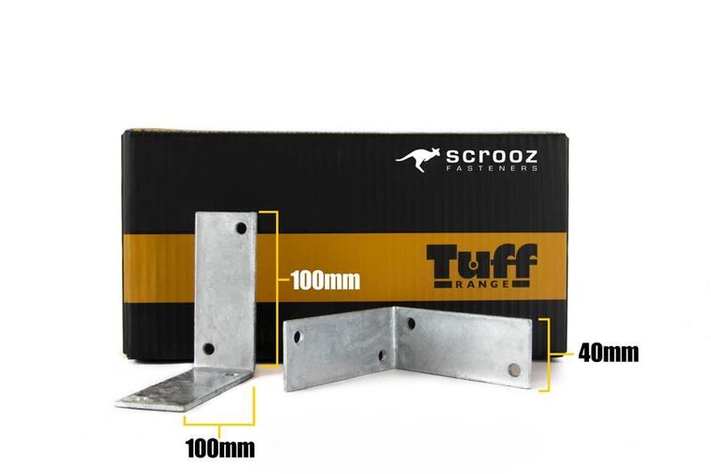 Angle Bracket M6 - 100x100x40x3mm Box 25