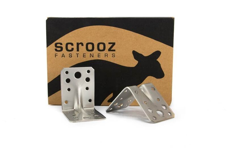HD Angle Bracket Stainless 70x70x55 x 2mm Box 20