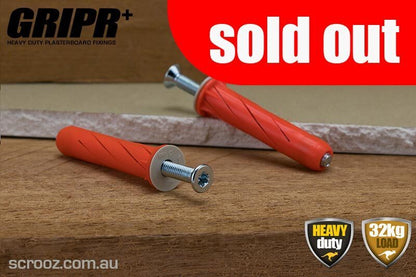 Gripr plasterboard fixings orange csk pack 25