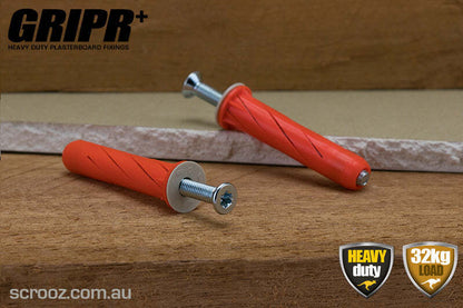 Gripr plasterboard fixings orange csk pack 25