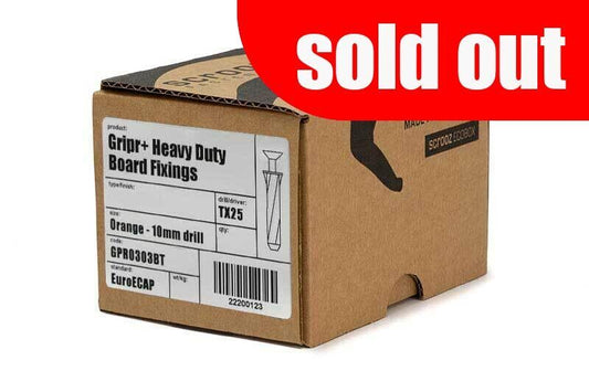 Gripr plasterboard fixings orange csk box of 100