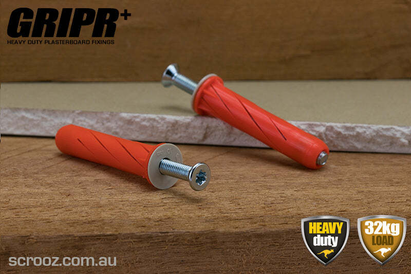 Gripr plasterboard fixings orange csk box of 100