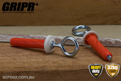 Gripr plasterboard fixings orange eye box of 25