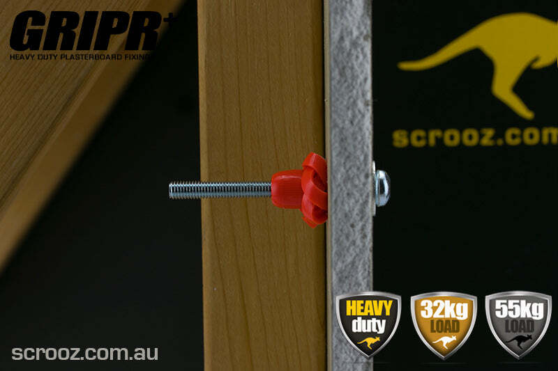 Gripr plasterboard fixings black pan pack 25