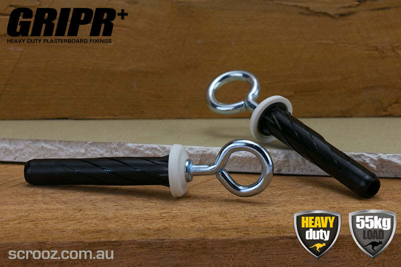 Gripr plasterboard fixings black eye box 25