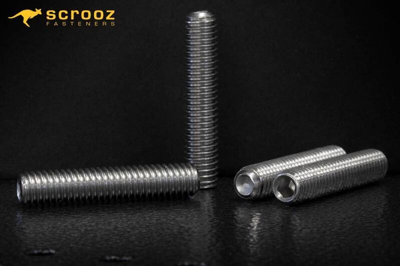 M5 x 10mm Grub Screws Stainless Box 100