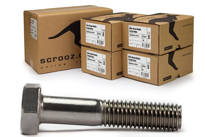 M10 x 200mm hex bolts stainless 304 ctn 100