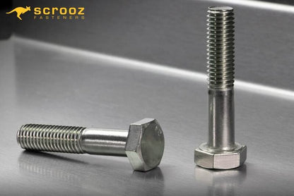 M10 x 120mm Hex Bolts Stainless 316 Box 25