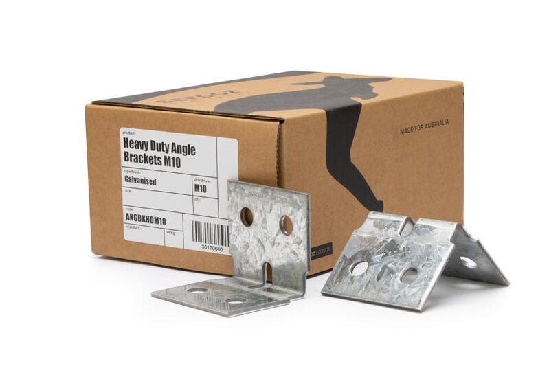 HD Angle Bracket Galv M10 - 60 x 60 x 70 Box 25