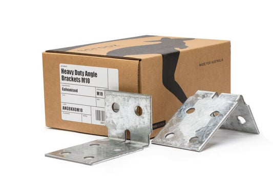 HD Angle Bracket Galv M10 - 60 x 100 x 70 Box 25