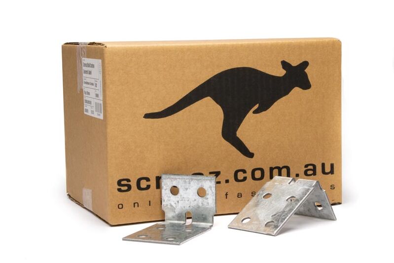 HD Angle Bracket Galv M10 - 60 x 100 x 70 CTN 100