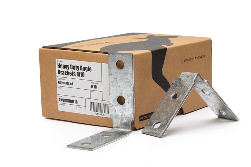 HD Angle Bracket Galv M10 - 100 x 100 x 35 Box 25