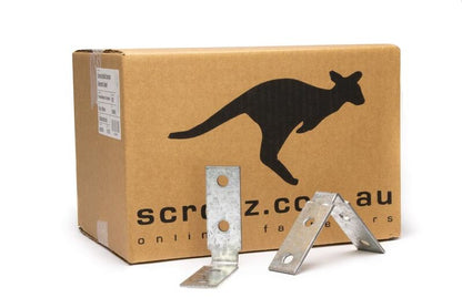 HD Angle Bracket Galv M10 - 100 x 100 x 35 CTN 100