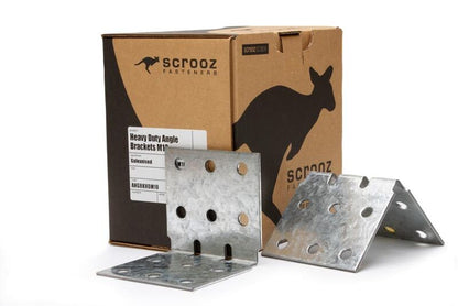 HD Angle Bracket Galv M10 - 100 x 100 x 105 Box 25