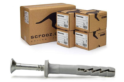 Nylon Hammer Fixings 6 x 55mm Carton 400