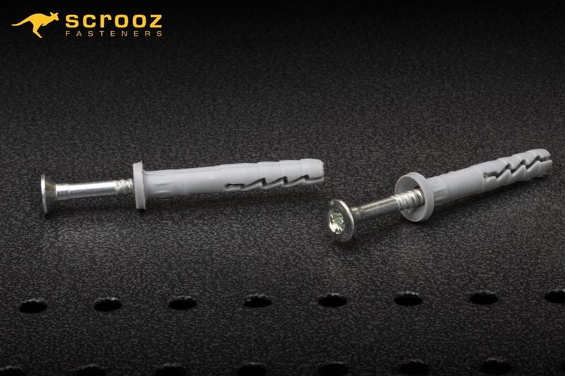 Nylon Hammer Fixings 6 x 80mm Carton 400