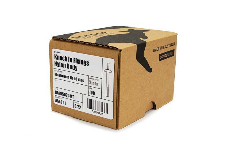 Knock in plugs mushroom 6 x 25mm carton 400