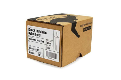 Knock in plugs mushroom 6 x 38mm carton 400