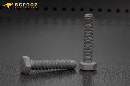 M8 x 50mm Hex Bolts Full Thread GAL CTN 200