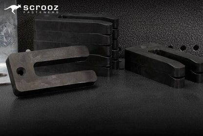 Horseshoe Packers Black 10mm x 75mm Carton 400