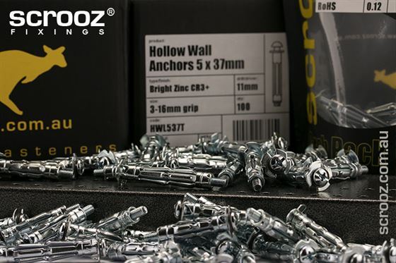 Hollow Wall Anchors 5 x (5-13) 46mm trade box 100