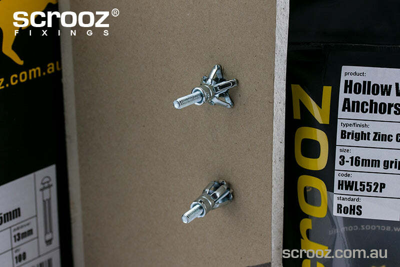 Hollow Wall Anchors 5 x (5-17) 59mm trade box 100