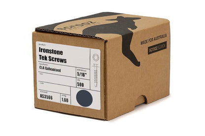 Ironstone 10g x 25mm Tek Screws Box 500