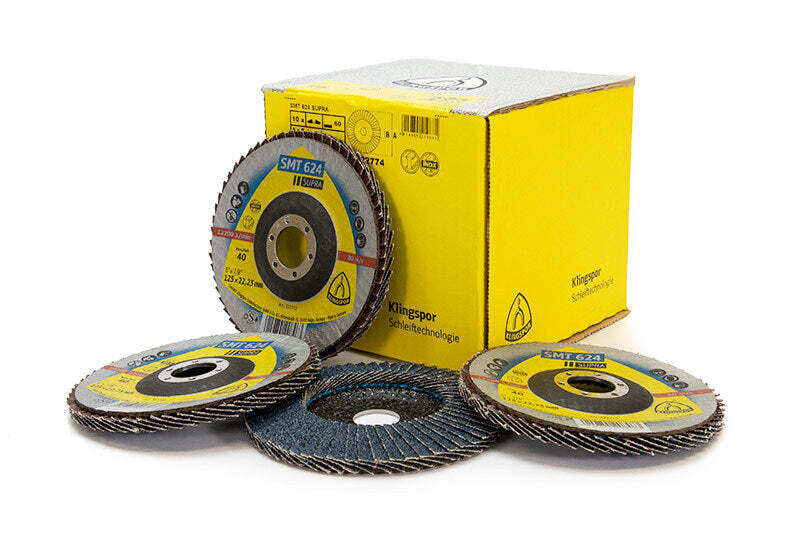 SMT624 Flap Disk 125 x 22mm 60 Grit Box 10