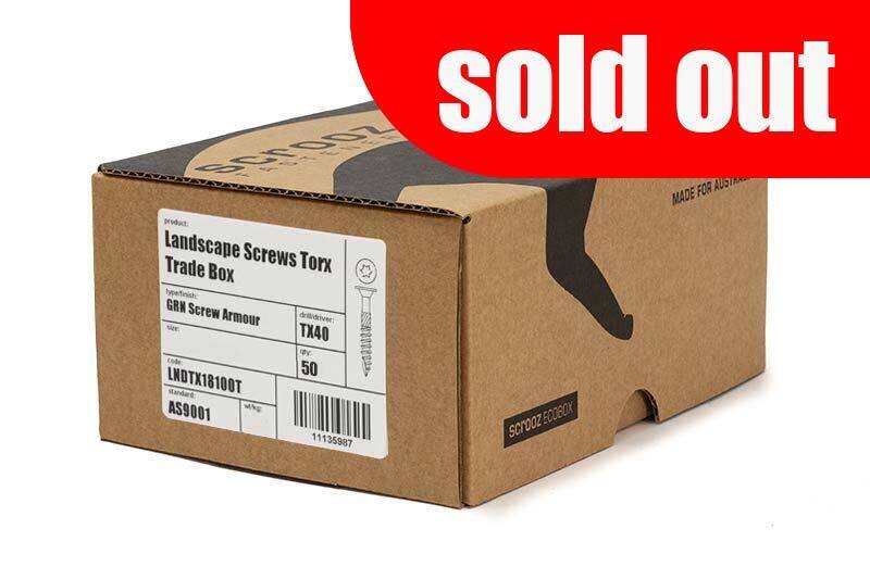 18g x 250 Landscape Screw Large Wafer Torx Box 50