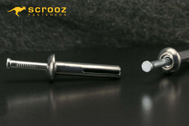 Metal nail in anchors 6.5 x 38mm trade box of 100